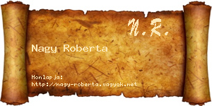 Nagy Roberta névjegykártya